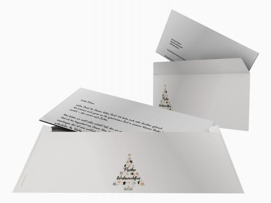 Weihnachtsbriefpapier mit Motiv Briefpapier mit Motiv